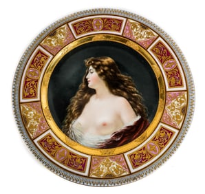 Royal Vienna Portrait Plate, after Angelo Asti