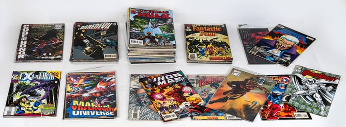 Group of Hulk, Captain America, Marvel Comics, 64