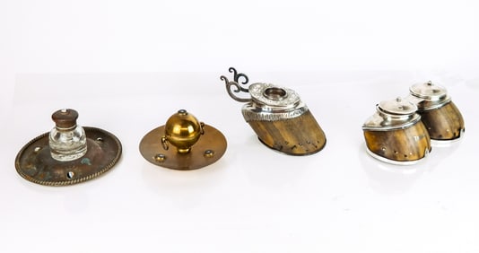 Group of Four Inkstands, 4