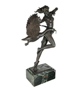Michael PARKES Bronze Sculpture "Night Flight"