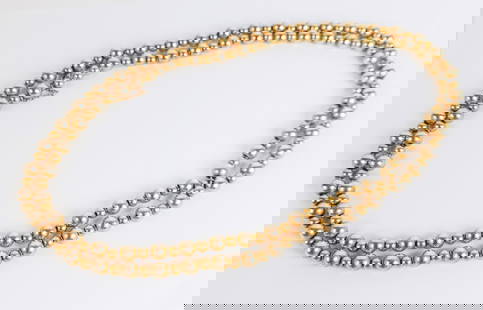 14K Gold Bead Necklace