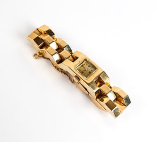 Retro 14K Gold Wristwatch