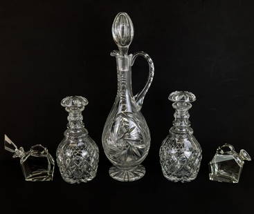 Group Of Five Decanters And Perfumes