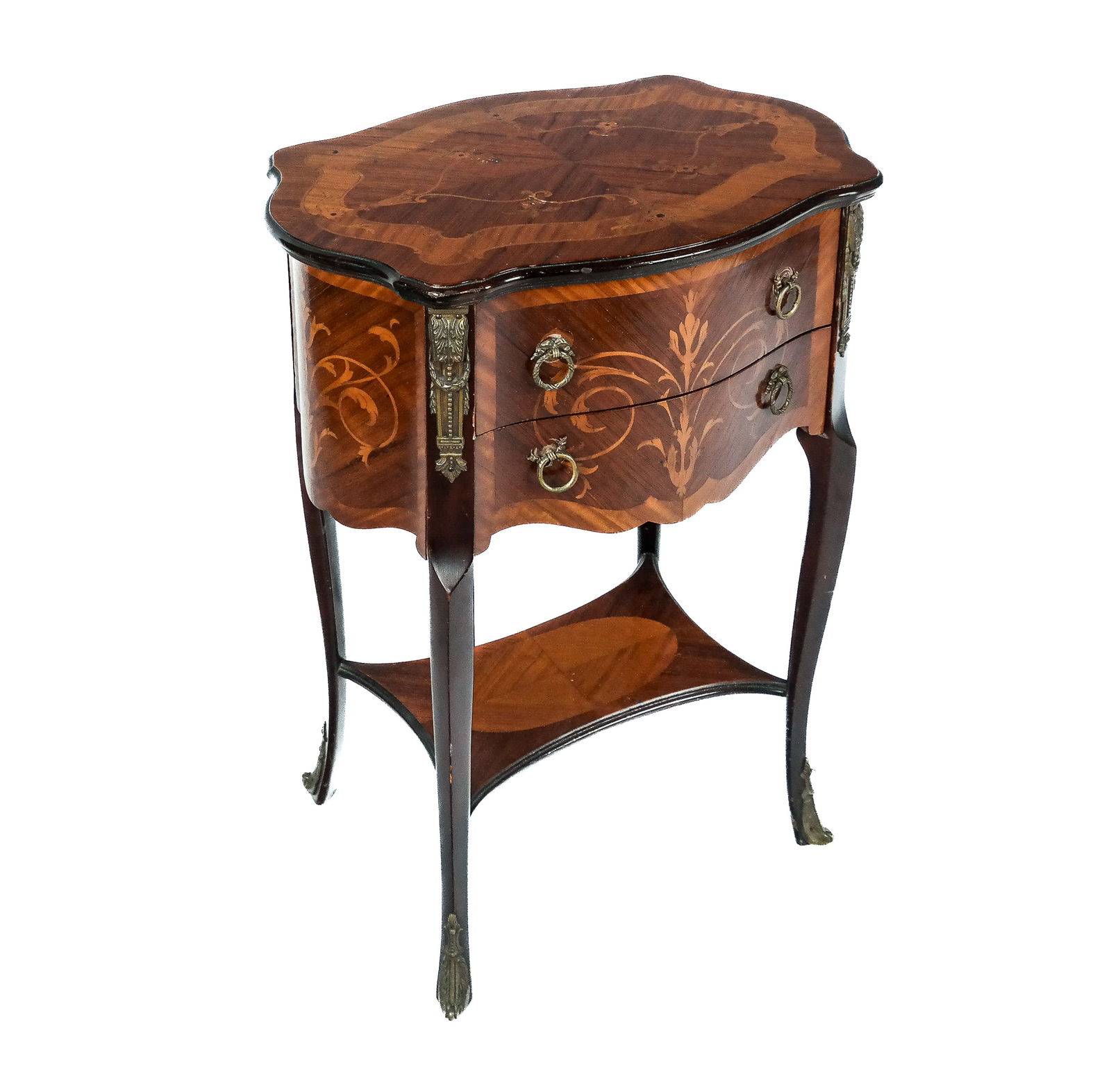 Louis XVI Marquetry Side Table (1 of 11)