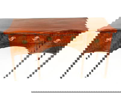 Mahogany Serpentine Sideboard