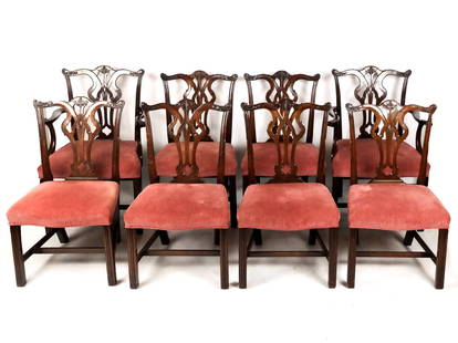 Regency Mahogany Dining Chairs, 8