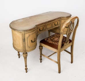 French Provincial Vanity Table and Chair