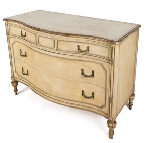 French Provincial Bowfront Chest of Drawers
