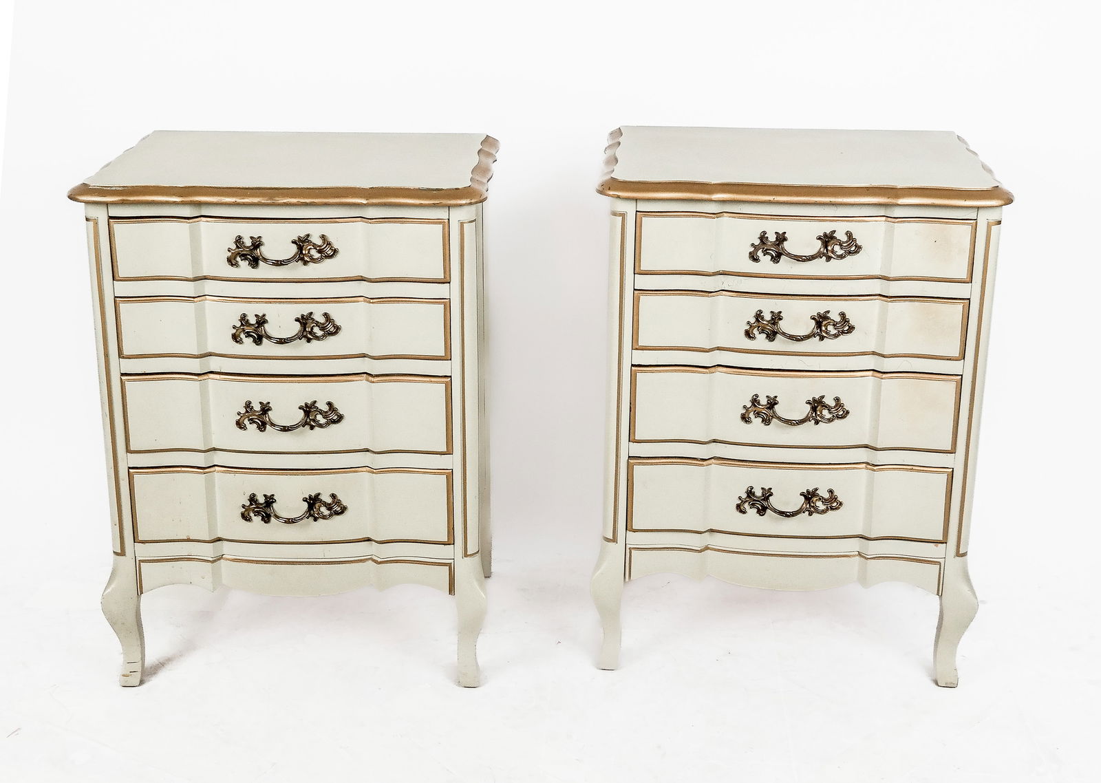 Pair of French Provincial Commodes (1 of 9)
