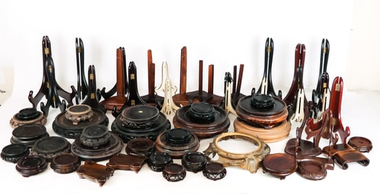 Large Group of Chinese and Other Stands, 98