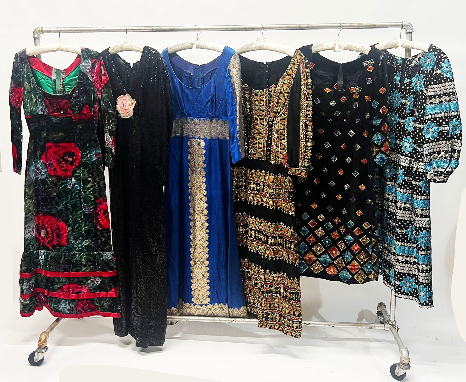 Group of 6 Custom Vintage Embellished Dresses (1 of 15)