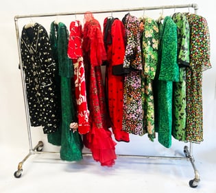 Group of 10 Custom Vintage Embellished Dresses