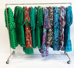 Group of 10 Custom Vintage Embellished Dresses