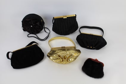 Group of 6 Vintage 1960's Designer Purses