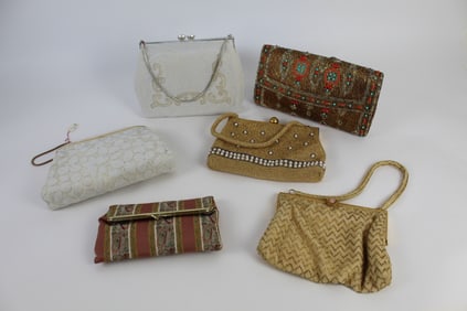 Group of 6 Vintage 1960's Purses