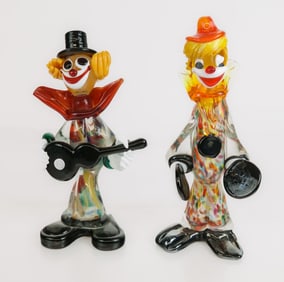 Murano Art Glass Clowns, 2
