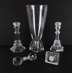Tiffany, Steuben, Waterford Etc Crystal Tableware