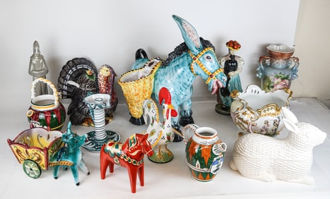 Box Lot: Collection of Lladro and Other Porcelain