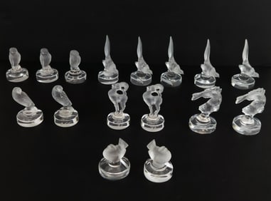 Lalique Placecard Holders, 16