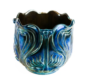 Zsolnay Eosin-Glazed Earthenware Bowl