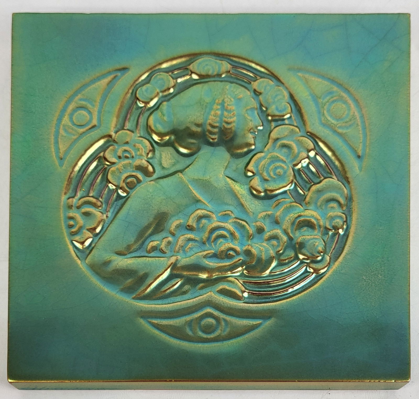 Zsolnay Eosin-Glazed Earthenware Tile (1 of 7)