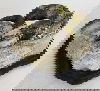 Carved Serpentine Snake Sculpture