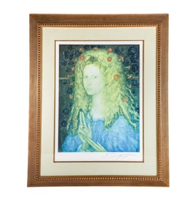 Ernst FUCHS: "Christina" - Silkscreen