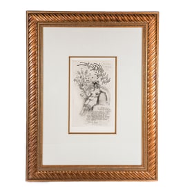 Felicien ROPS: "Oeuvres Inutiles..." - Etching