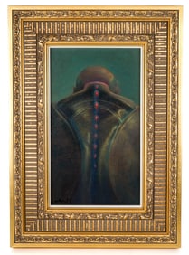 Michel HENRICOT: Study of Spine - Oil Painting