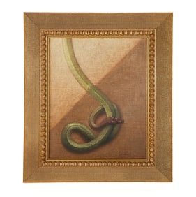 Michel HENRICOT: "Snake" - Oil Painting