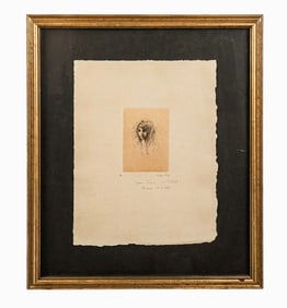 Leonor FINI: Portrait Of Woman - Etching