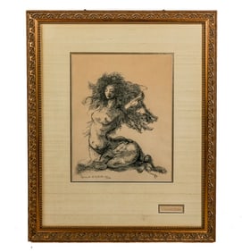 Leonor FINI: Female Sphinx - Lithograph