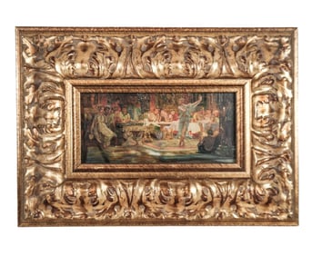 Bacchanal - Oil Painting, Unsigned