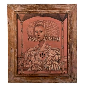 Arthur WOOD: Portrait Of A Woman - Oil Painting