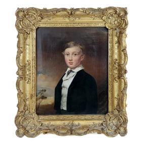 Gilt-Framed Portrait of a Boy