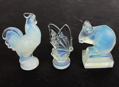 Sabino Opalescent Glass Paperweights, 3