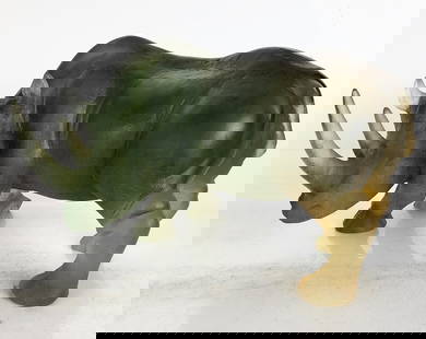 Daum France Pate de Verre Rhinoceros