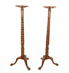 Pair of Mahogany Pedestals
