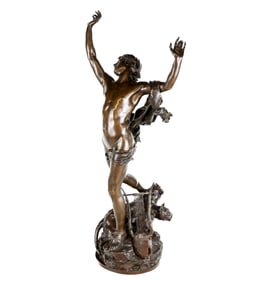 Charles-Raoul VERLET, "La douleur d'Orphee" Bronze