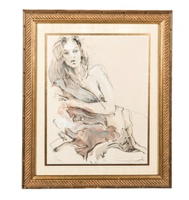 Jurgen GORG "Rose" Pastel on Paper