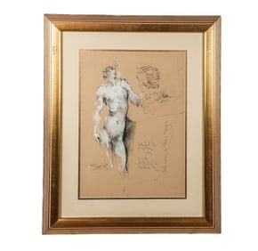 Jurgen GORG Neoclassical Pastel on Paper