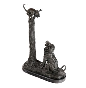 Antoine-Louis BARYE Bronze - Lion With Monkey