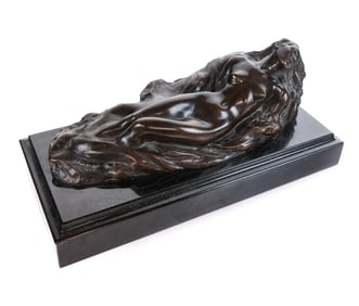 Frederick HART Reclining Figure Bronze on Marble