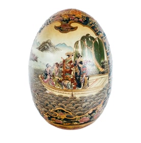 Large Satsuma Porcelain Egg