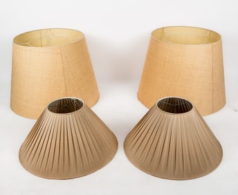 Two Pair of Oversized Lamp Shades, 4