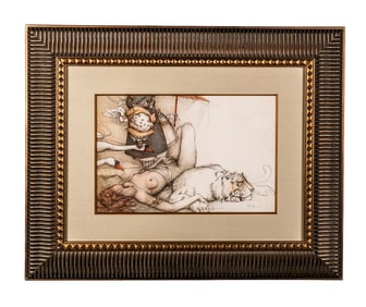 Michael PARKES: "Summer Swan" - Lithograph