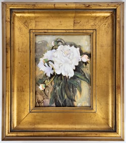 Aleksandra NOWAK: "Peonies" - Oil Painting