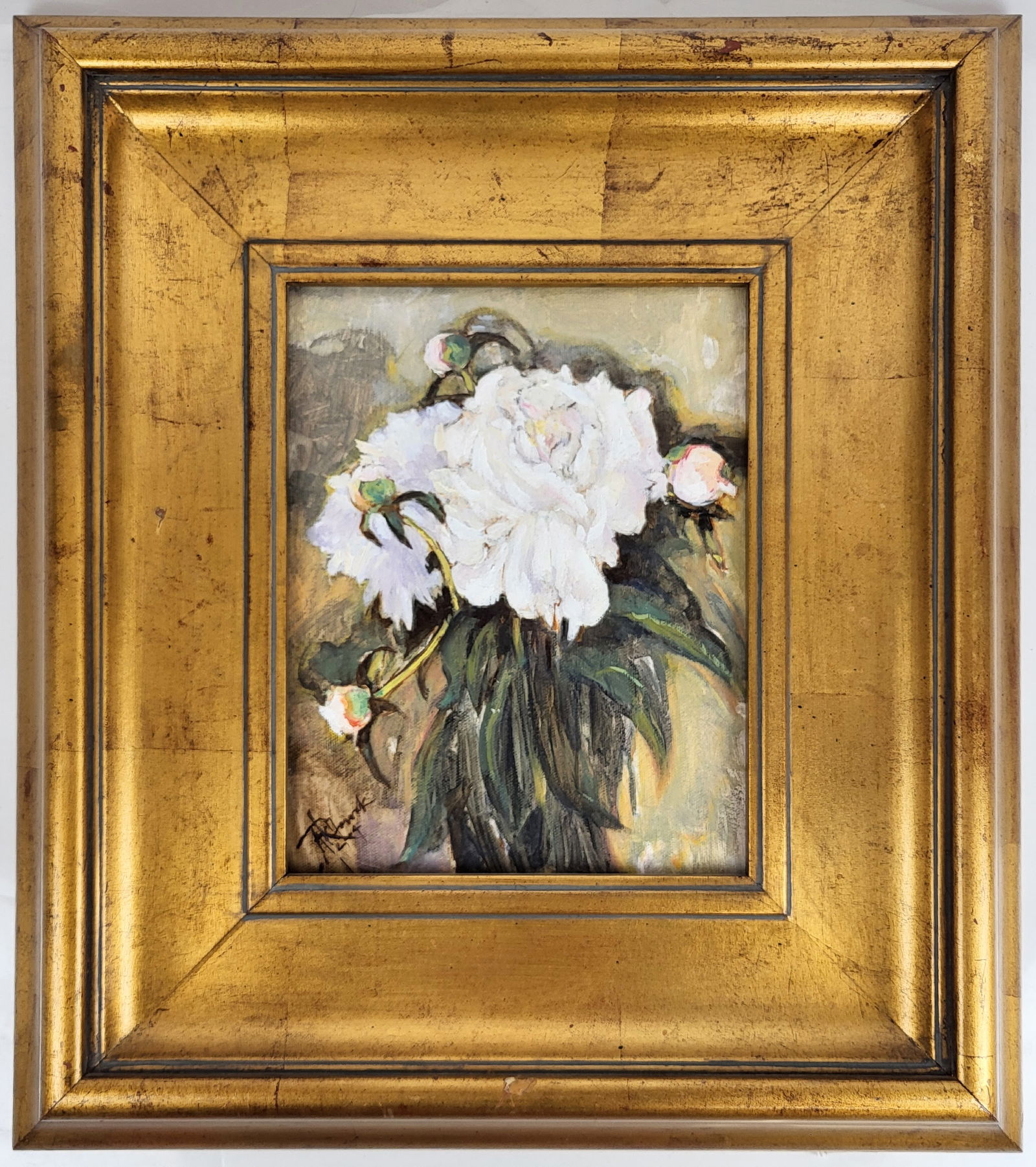 Aleksandra NOWAK: "Peonies" - Oil Painting (1 of 9)