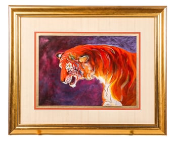 Cynthia STROUD: "Laughing Tiger II" - Acrylic