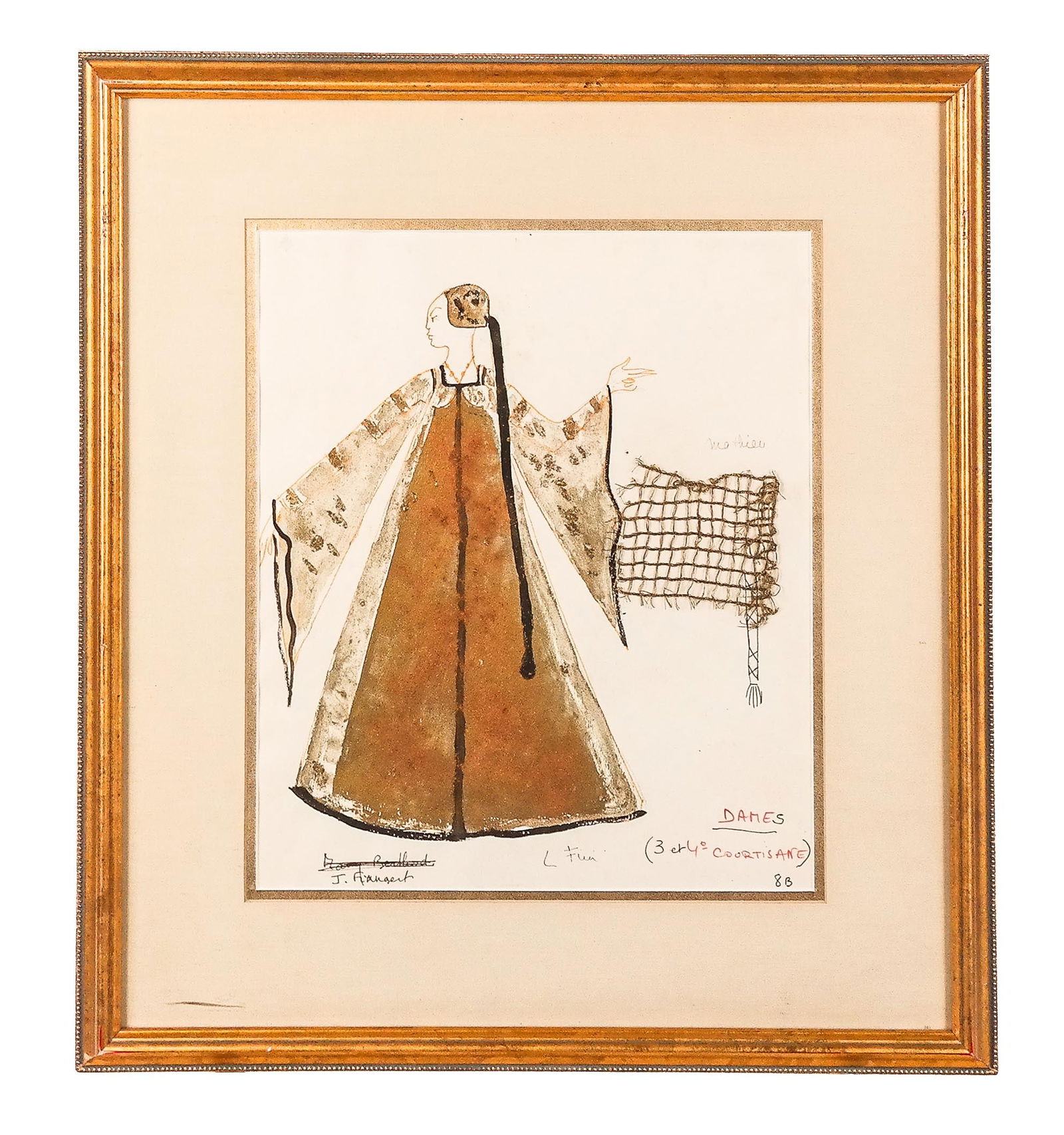 Leonor FINI: Costume Study - Mixed Media (1 of 10)